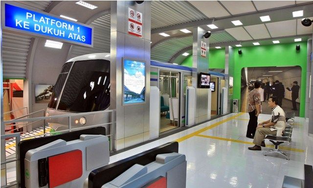 Ilustrasi stasiun pemberhentian MRT